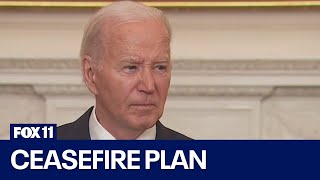 Bidens 3phase ceasefire plan to end Gaza war [upl. by Shelia]