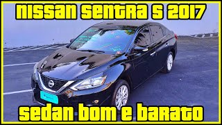 Conheça o Nissan Sentra S 2017 um Sedã de Luxo com Ótimo Custo Benefício [upl. by Euqinommod]