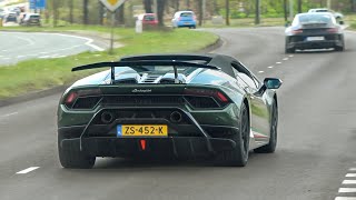 Lamborghini Huracan Performante Spyder  FULL SEND Revs Epic Accelerations Etc [upl. by Assirac]