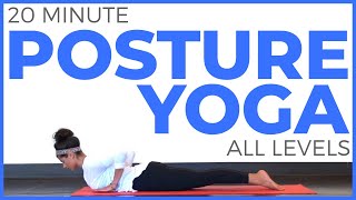 20 minute Yoga for Posture All Levels  Sarah Beth Yoga [upl. by Justis]