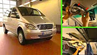 MercedesBenz Viano  How to remove  install the headliner  W639 [upl. by Shedd665]