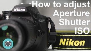 Nikon tips  how to adjust shutter aperture and ISO [upl. by Eerac]