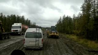 Russia  Yakutsk Mirnyi part of Vilyui highway Вилюйский тракт ЯкутскМирный [upl. by Pesvoh]