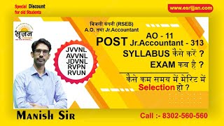 Vidyut Vibhag Vacancy 2021  JVVNL amp AVVNL Bharti 2021  Exam Full Detail By Manish Sharma Sir [upl. by Yellah]