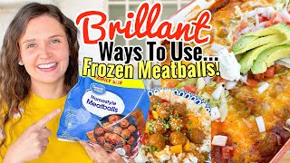 5 UNBELIEVABLE Recipes Using Frozen Meatballs  The EASIEST Shortcut Meals  Julia Pacheco [upl. by Beaston]