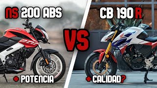 NS 200 ABS vs Honda CB190R ¿Potencia vs Calidad [upl. by Fancy]