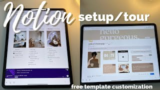 HOW TO USE NOTION  Easy Notion Setup for Beginners  free templates  Customization  Productivity [upl. by Haraj]