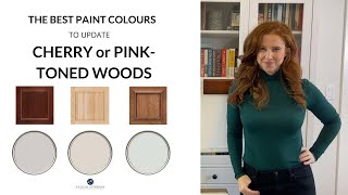 WOOD CABINETS  Cherry Red or Pink The BEST Paint Colours to Update Them [upl. by Enirbas221]