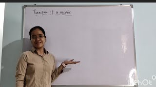 Class 12 maths  Transpose of a matrix  chapter3 [upl. by Gassman]