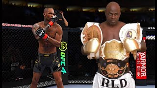 Israel Adesanya vs Ernesto Hoost  UFC 4 [upl. by Lebbie]