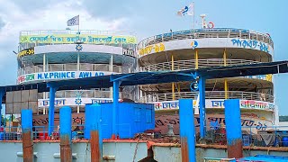 বরিশাল টু ঢাকা আজ পারাবত১১ আওলাদ১০।।Barisal Launch Video [upl. by Devonna980]