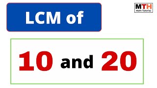 LCM of 10 and 20  LCM of 10 20 [upl. by Isaac209]