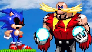 SONICEXE FINALLY MEETS HIS MATCH SUPER EGGMAN HAS JOINED THE FIGHT [upl. by Yt869]