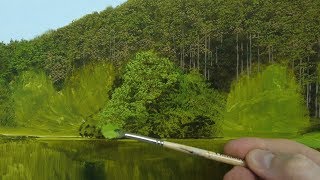 101 How To Paint Realistic Trees in 3 Easy Steps  Oil Painting Tutorial [upl. by Jasmine]