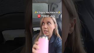 SIGNS Your Job is TOXIC ⛔️ [upl. by Bittner]