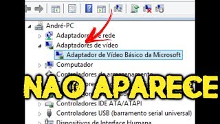 Windows nao Reconhece placa de video no hardware Windows 7810 TUTORIAL [upl. by Yleve]