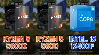 RYZEN 5 5600 vs RYZEN 5 5600X vs INTEL i512400F with RTX 3080 Ti 7 Games  FHD  1080p [upl. by Christopher]