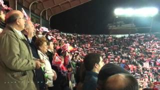 himno del Sevilla e himno de la Champions previo al Sevilla  Juventus [upl. by Akerue]