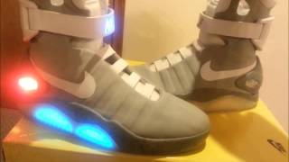 Diegos Nike Mag Replica Modified  Nike Mag V2 Replica Marty Mcfly 2015 [upl. by Ymmor]