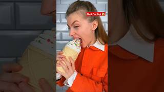 ice cream 🍦VS Real Food Challenge Part 11 shorts youtubeshorts trending [upl. by Nylzaj140]