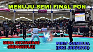 PIPIET KAMELIA DKI VS DIAN OKTAVIANI BENGKULU  BABAK PEREMPAT FINAL PON XX PAPUA 2021 [upl. by Ima]