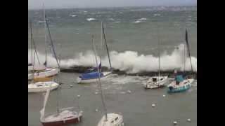 Yvoire Léman Tempête 28 Octobre 2012 [upl. by Coplin899]