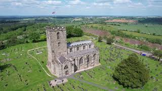 4k Dji Air2s Drone Video of Breedon on the Hill Church [upl. by Mulford995]