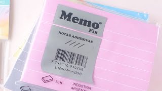 UNBOXING  NOTAS ADHESIVAS MEMOFIX [upl. by Aleyam]