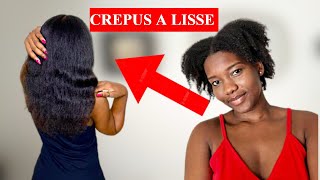 COMMENT LISSER SES CHEVEUX CREPUS FACILEMENT  ROUTINE ENTRETIEN [upl. by Lemal531]