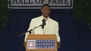 Henderson gives his Hall of Fame induction speech [upl. by Yelyah]