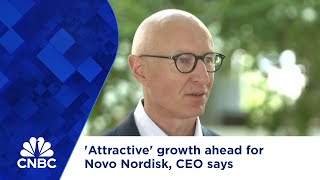 Attractive growth ahead for Novo Nordisk CEO says [upl. by Eunice]