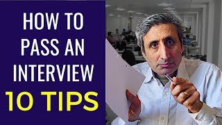 HOW TO PASS A JOB INTERVIEW The top 10 tips [upl. by Adnilam]