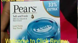 Pears Soap Review Hindi  Click Review [upl. by Ahtelrac2]