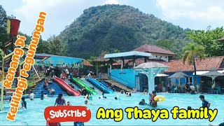 Liburan Berenang Bareng Ang Thaya Lagi  Kolam Renang Yang Dikelilingi Pegunungan Yang Indah [upl. by Ahseal]