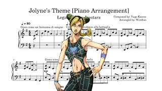 Jolynes Theme Piano Arrangement Legacy of the Joestars [upl. by Amari]