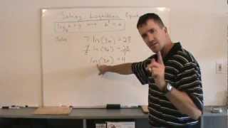 Solving Logarithmic equations [upl. by Ardle]