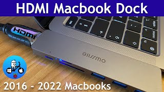 GIISSMO Macbook Thunderbolt Mini Dock with HDMI [upl. by Teria]