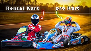 Driving A PROFESSIONAL KART vs RENTAL KART [upl. by Migeon]