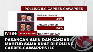 Polling ILC CapresCawapres Duet Amin amp Pasangan GanjarMahfud MD Sama Kuat  Kabar Petang tvOne [upl. by Suhploda]