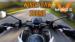 WINGS EXHAUST Raw sound  Ktm 890 duke R [upl. by Browne]