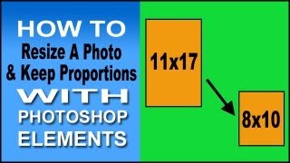 Use Photoshop Elements To Resize Proportionally [upl. by Ynelram466]