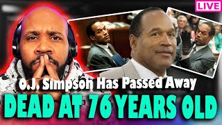 BREAKING OJ Simpson Dead At 76 Years Old [upl. by Grantham]