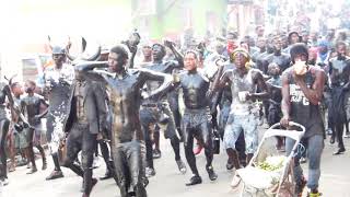 Grenada Sauteurs Jouvert 2017 JAB JAB Arrives [upl. by Neelyar960]