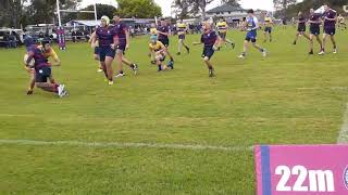 Brisbane State High School vs Toowoomba Grammar School Rugby U13 2022 [upl. by Uohk]