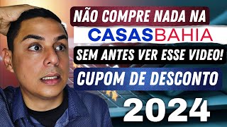 A MELHOR FORMA DE CONSEGUIR CUPOM DE DESCONTO NA CASAS BAHIA  COMPRA ONLINE APP E LOJA FISÍCA 2024 [upl. by Dercy]