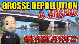 PECHE AVEUGL AIMANT  GROSSE DEPOLLUTION A ANGERS UNE PECHE DE FOU [upl. by Yllaw]