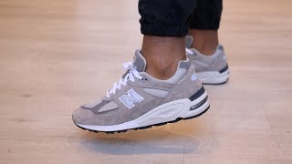 New Balance 990v2 Grey M990GY2 Review amp On Feet 2021 [upl. by Dekeles544]