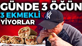 GÜNDE 9 EKMEK YİYORLAR  SOSUMU BARDAKLA İÇİYORLAR  Adana Usulü Tavuk Döner  Sokak Lezzetleri [upl. by Ayoral]