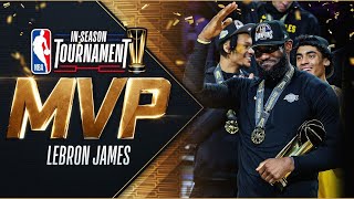 LeBron James Is The FirstEver NBA InSeason Tournament MVP🔥🏆 [upl. by Eipper]