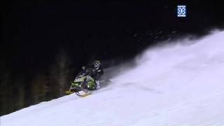 Winter X Games 2012 First Snowmobile Front Flip Slow Motion [upl. by Perdita558]